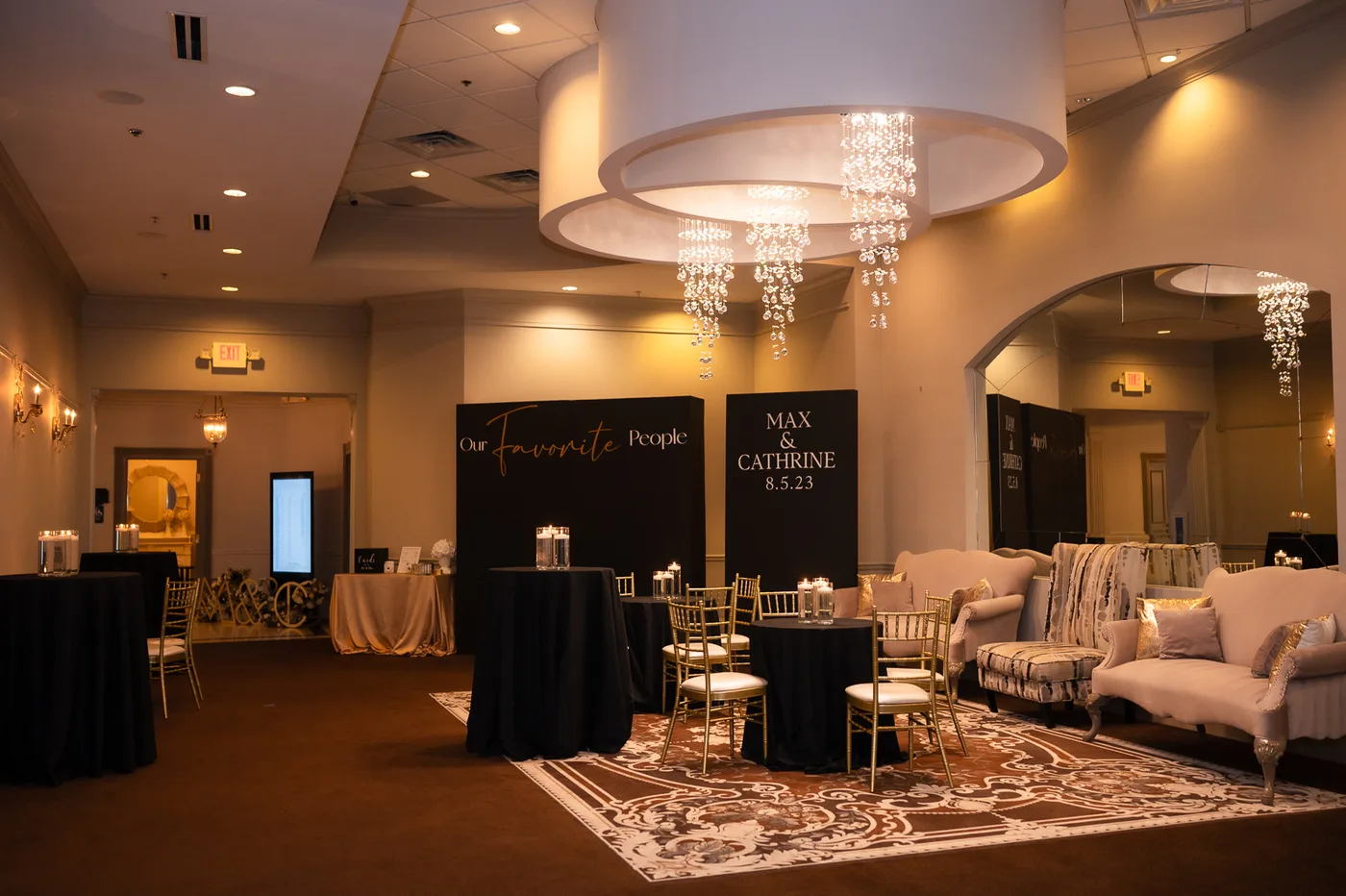 Luxury grand lobby at Spring Hall Event Venue, a modern event venue in Atlanta